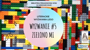 Logo akcji "Literackie wyzwanie LEGO".