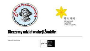 Logo udziału szkoły w akcji "Żonkile".